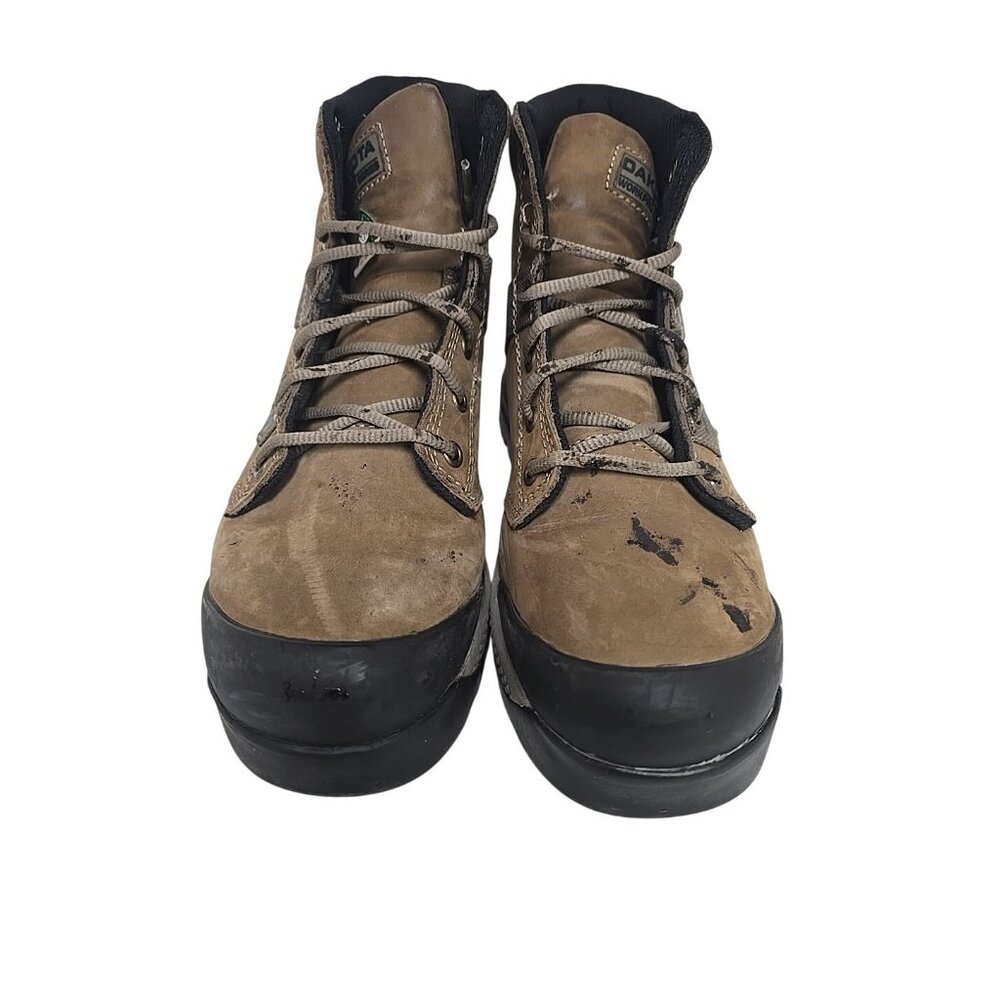 Dakota Women's Quad-Lite Aluminium Toe Steel Plate Work Boots 6016 Brown 6M - Picture 6 of 7